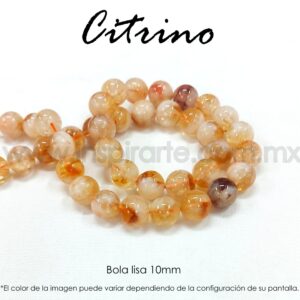 Citrino, bicolor bola lisa 10mm