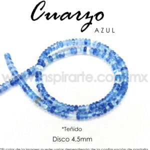 Cuarzo Azul, Disco 4.5mm x 2mm
