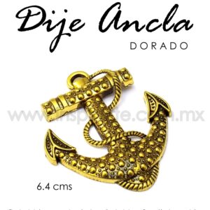 Dije ancla dorada