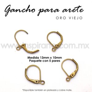 Gancho para arete patente