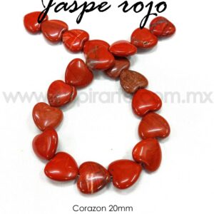 Jaspe Rojo Corazón 20mm