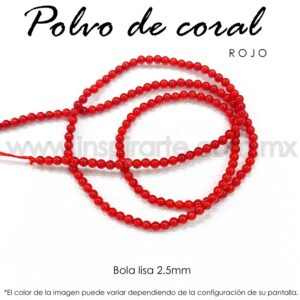 Polvo de Coral Bola lisa 2.5mm