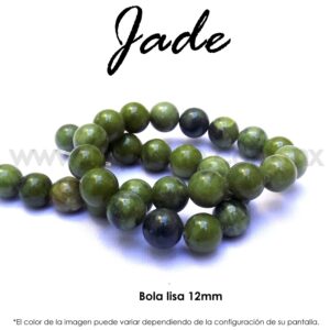 Jade mate, bola lisa 12mm